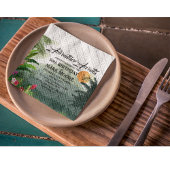 Mountain & Forest Sunset Uitnodiging voor verjaard Servet