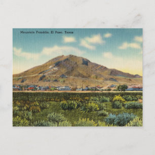, Mountain Franklin, El Paso, Texas Briefkaart