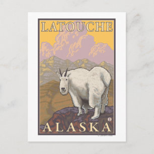 Mountain Goat - Latouche, Alaska Briefkaart