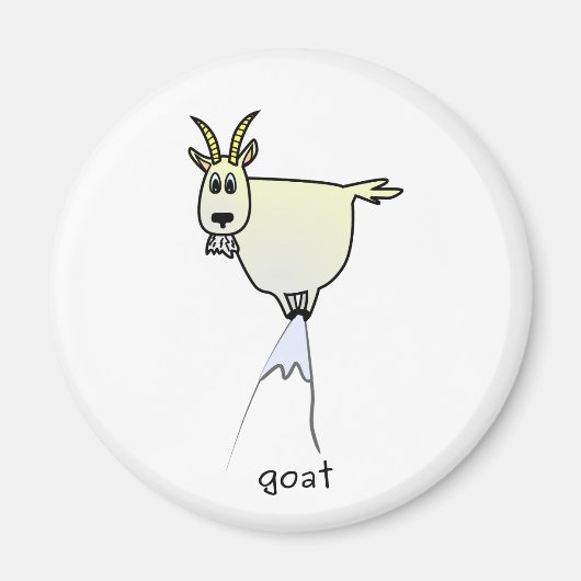 Mountain Goat Magnet Magneet (Voorkant)
