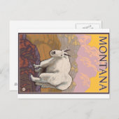 Mountain Goat - Montana Briefkaart (Voorkant / Achterkant)