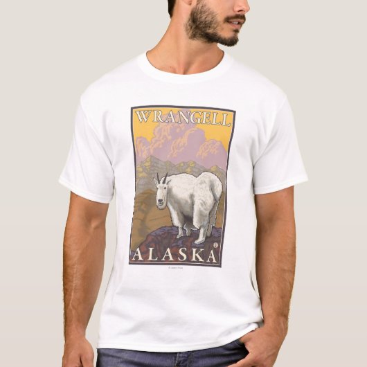 Mountain Goat - Wrangell, Alaska T-shirt (Voorkant)