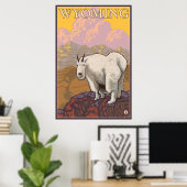Mountain Goat - Wyoming Poster (Thuiskantoor)