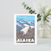 Mountain Goats Scene - Anchorage, Alaska Briefkaart (Staand voorkant)
