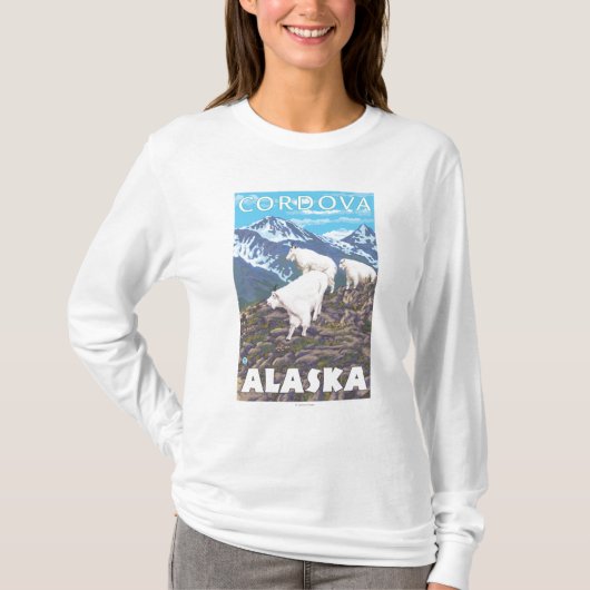 Mountain Goats Scene - Cordova, Alaska T-shirt (Voorkant)