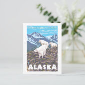 Mountain Goats Scene - Denali National Park Briefkaart (Staand voorkant)