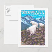 Mountain Goats Scene - Montana Briefkaart (Voorkant / Achterkant)