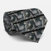 Mountain Gorilla Mannen Necktie Stropdas (Opgerold)