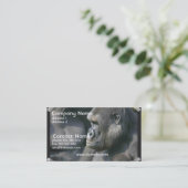 Mountain Gorilla Visitekaartje (Staand voorkant)