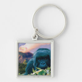 Mountain Gorilla & Volcano Wildlife Sleutelhanger