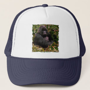 Mountain Gorilla Wildlife Art Trucker Hoed Pet