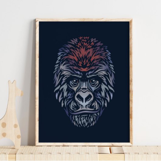 Mountain Gorilla Wildlife Print | Gorilla Print