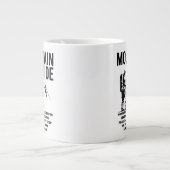 Mountain Guide Hiking Adventure Graphic Design Extra Grote Beker (Voorkant)