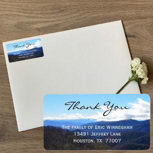 Mountain Hartelijk dank voor het sympathieetiket Etiket