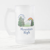 Mountain High Camp Logo Frosted Mok Stein (Links)