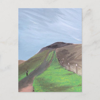 Mountain Hike Schilderij Print Briefkaart