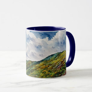 Mountain Hills Landscape Art Mok Cup