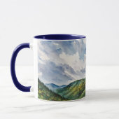 Mountain Hills Paysage Art Mug Cup (Gauche)
