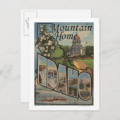 Mountain Home, Idaho - Large Letter Scenes Briefkaart (Voorkant / Achterkant)
