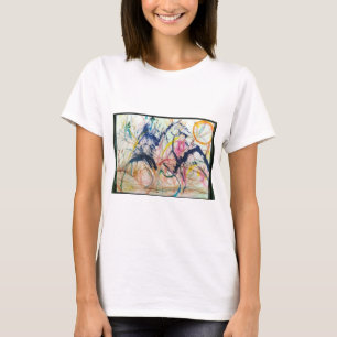 Mountain Horse Abstract Jeff Hankamer Artjunkhaus T-shirt
