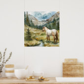 Mountain Horse Poster (Keuken)