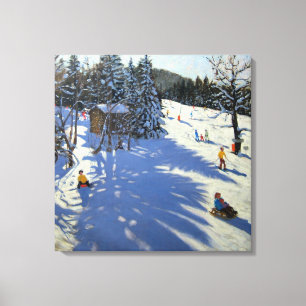 Mountain hut Morzine Canvas Afdruk