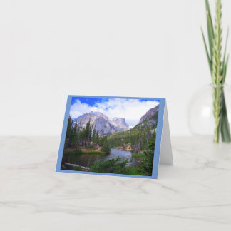 Mountain Lake 4"x5.6" Opmerking Kaart