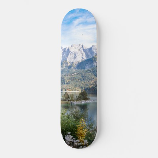 Mountain Lake Bliss #4 #cabine #decor #wall #art Skateboard (Voorkant)