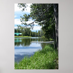 Mountain Lake, Dock Poster