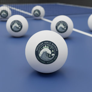 Mountain Lake Familie Reünie Ronde Motief ID1317 Pingpongballen