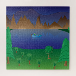 "Mountain Lake Gevist reis" puzzel Legpuzzel
