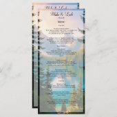 Mountain Lake huwelijksmenu Menu (Voorkant / Achterkant)