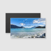Mountain Lake Photo Inspiring Quote Magnet (Voorkant / Achterkant)
