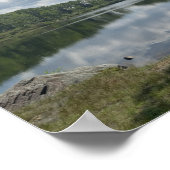 Mountain Lake Reflection Affiche inspirante (Coin)