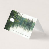 Mountain Lake Reflection Rustique mariages invités (Front)