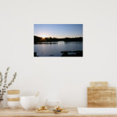 Mountain Lake, Sunset Poster (Keuken)