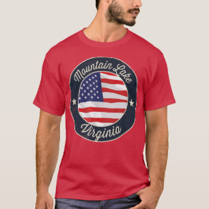 Mountain Lake - T-Shirt Souvenir Patriotique de Vi