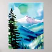 Mountain Landscape Avontuur Poster (Voorkant)