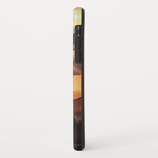 Mountain Landscape Zonsondergang Telefoon Case (Achterkant/links)