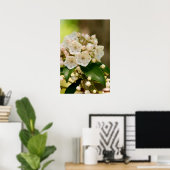 Mountain Laurel blooms Poster (Thuiskantoor)