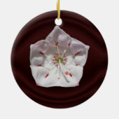 Mountain Laurel flower ~ sierent Keramisch Ornament (Achterkant)