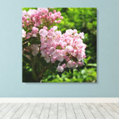  Mountain Laurel Pink Flowers Canvas Afdruk (Insitu (Houten vloer))