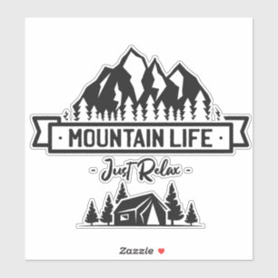Mountain Life Sticker