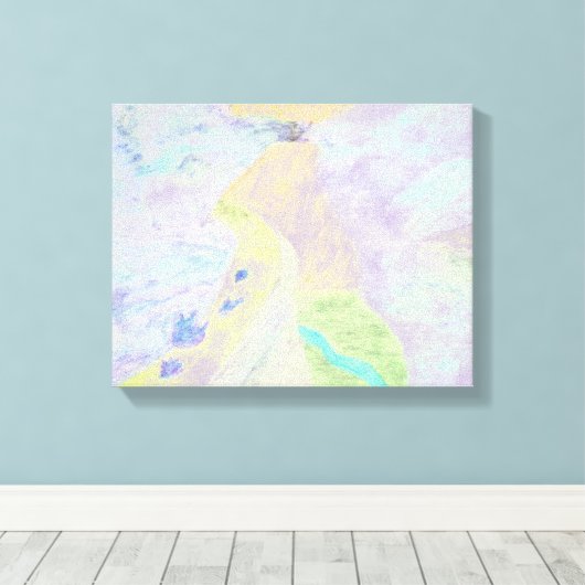 Mountain Light Canvas (Insitu (Houten vloer))