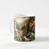 Mountain Lion Big Cat Coffee Mug (Devant gauche)