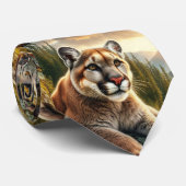 Mountain Lion Big Cat Cravate (Roulé)