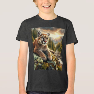 Mountain Lion bij de Dageraad Kinderen T-shirt