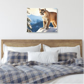 Mountain Lion Canvas Kunst (Insitu (Slaapkamer))
