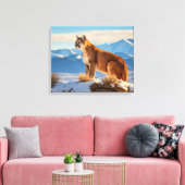 Mountain Lion Canvas Kunst (Insitu (Woonkamer))