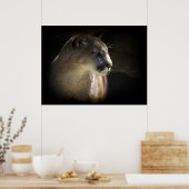 MOUNTAIN LION Cougar Big Cat Wildlife Poster (Keuken)